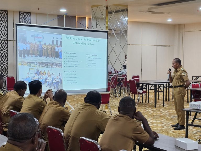 Pembukaan Kegiatan Evaluasi Dan Kinerja Kepala Distrik Se-Kabupaten Mimika