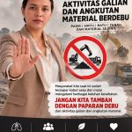 ‼️Masyarakat kita sudah cukup terpapar asap. Jangan kita tambah lagi dengan debu🙏🏾