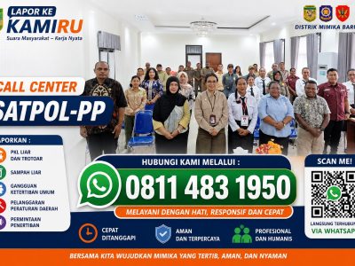 DISTRIK MIMIKA BARU PERKUAT KOLABORASI BERSAMA SATPOL PP UNTUK PELAYANAN MASYARAKAT YANG LEBIH CEPAT DAN RESPONSIF